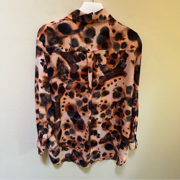 Wilfred Free ~Brinley Button Up Tie Dyed Blouse in Cider Gold - Picture 5 of 8